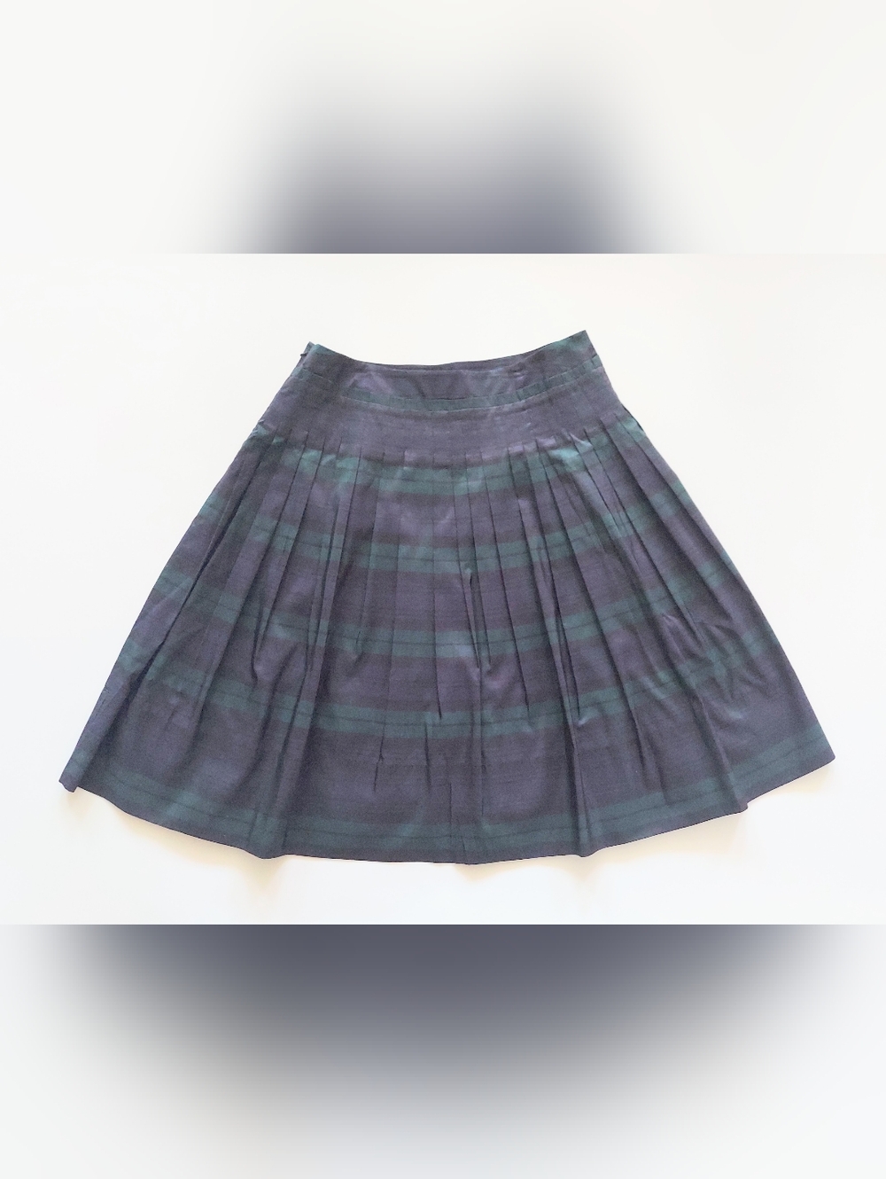 Talbots Tartan Plaid Pleated A Line Skirt 100% Silk Womens Size 10 NWT - Picture 4 of 8